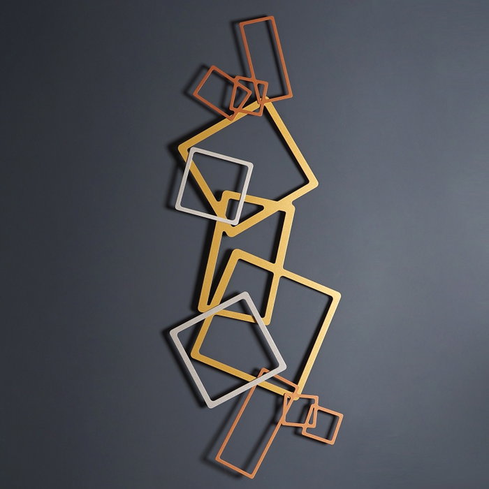 Wallity APT753LAGB Accesorio Decorativo de Pared de Metal en Oro, Plata y Cobre Wallity APT753LAGB Accesorio Decorativo de Pared de Metal en Oro, Plata y Cobre